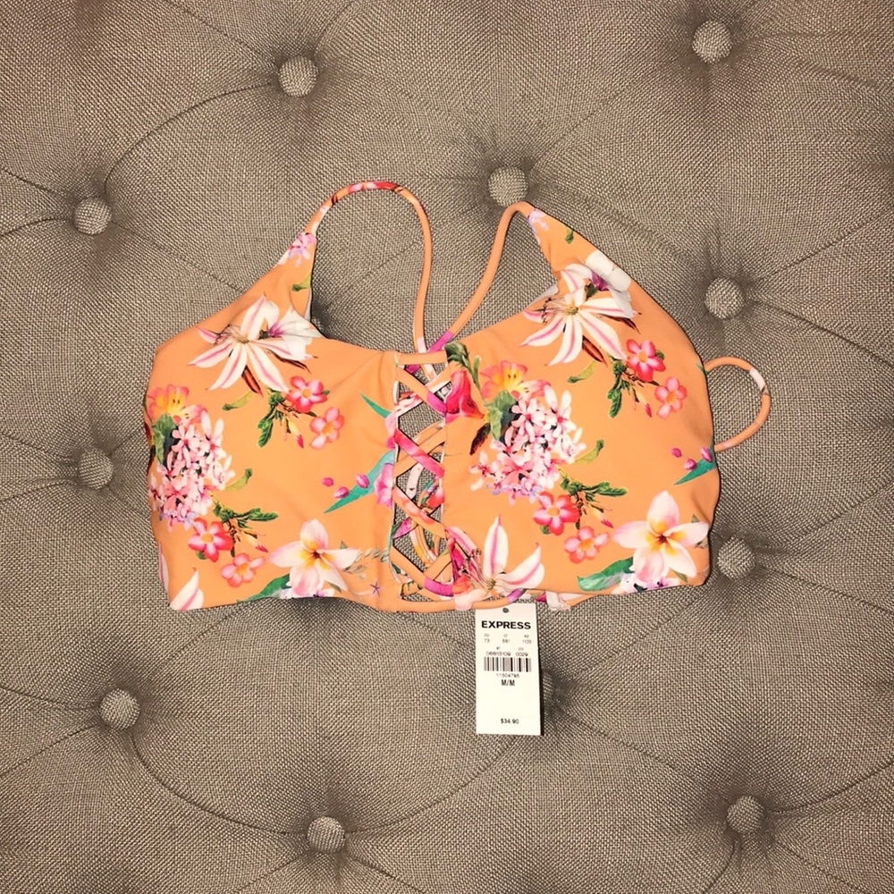 Brand New Express Floral Swimsuit Top